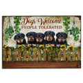 Ohaprints-Doormat-Outdoor-Indoor-Funny-Dogs-Welcome-People-Tolerated-Rottweiler-Dog-Rubber-Door-Mat-266-18'' x 30''