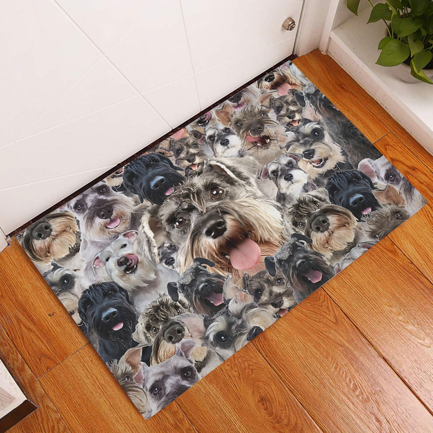 Ohaprints-Doormat-Outdoor-Indoor-Funny-Miniature-Schnauzer-Dogs-Faces-Hope-You-Like-Dog-Hair-Rubber-Door-Mat-334-