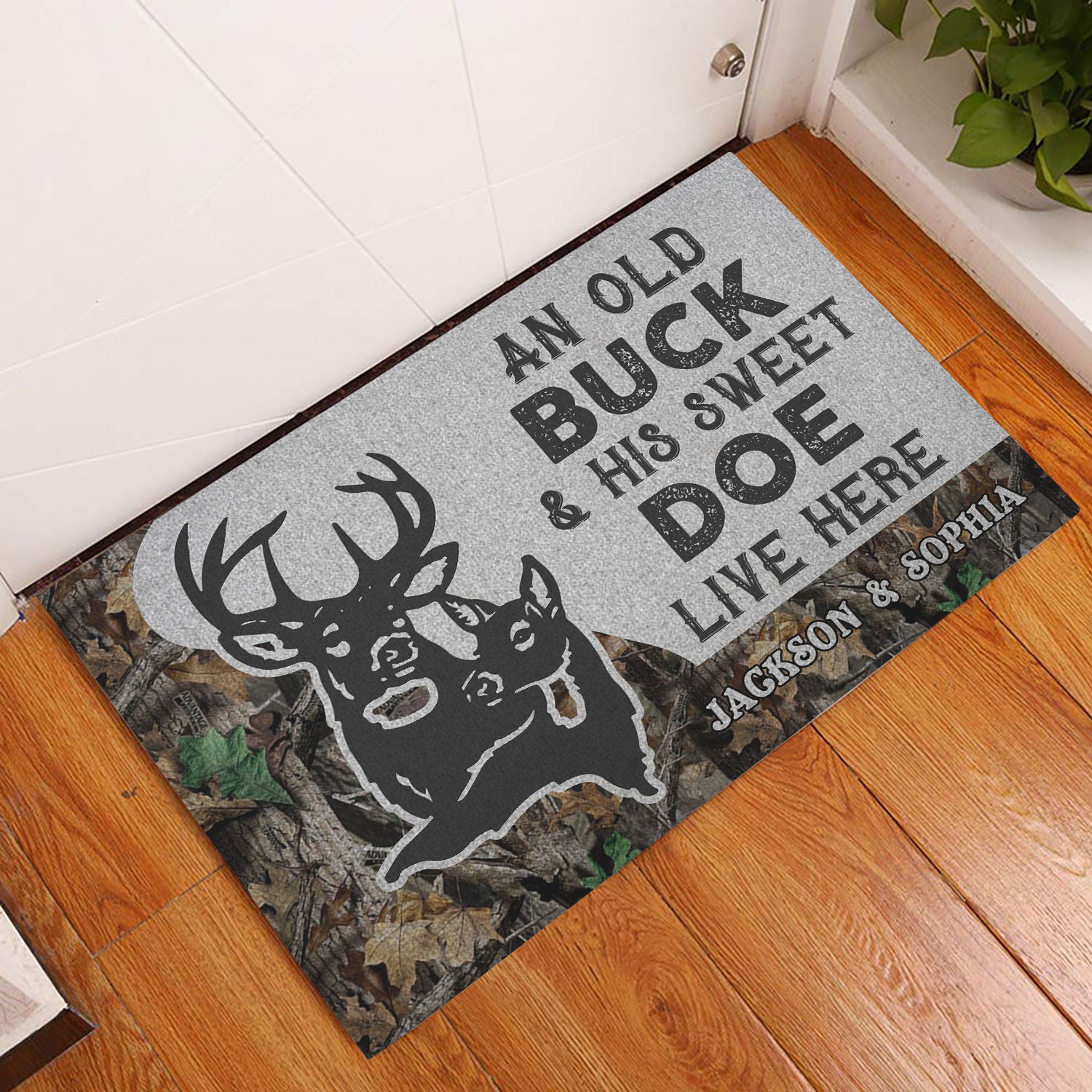 Ohaprints-Doormat-Outdoor-Indoor-An-Old-Buck--His-Sweet-Doe-Live-Here-Custom-Personalized-Name-Rubber-Door-Mat-452-