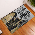 Ohaprints-Doormat-Outdoor-Indoor-An-Old-Trucker-And-The-Ride-Of-His-Life-Custom-Personalized-Name-Rubber-Door-Mat-453-