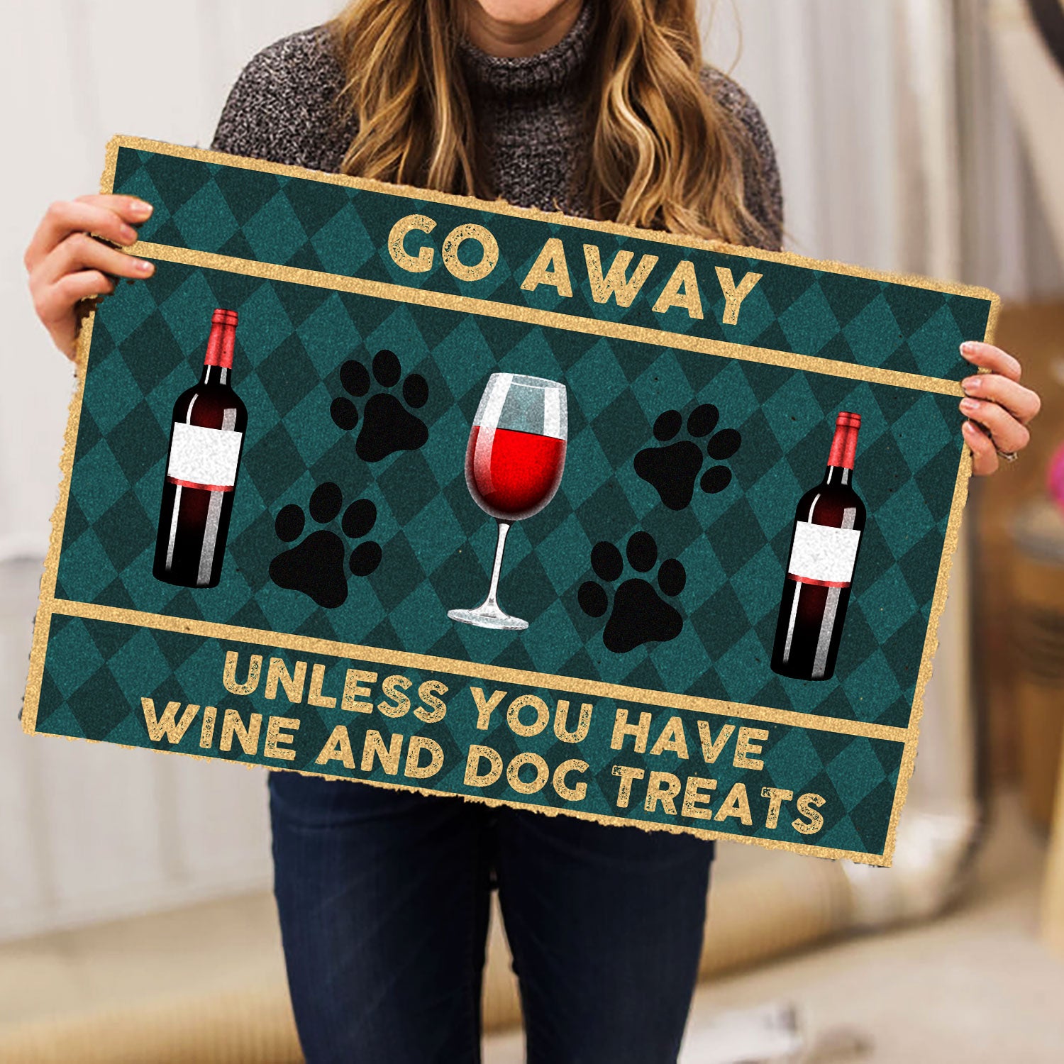 Ohaprints-Doormat-Outdoor-Indoor-Go-Away-Unless-You-Have-Wine-And-Dog-Treats-Funny-Rubber-Door-Mat-236-