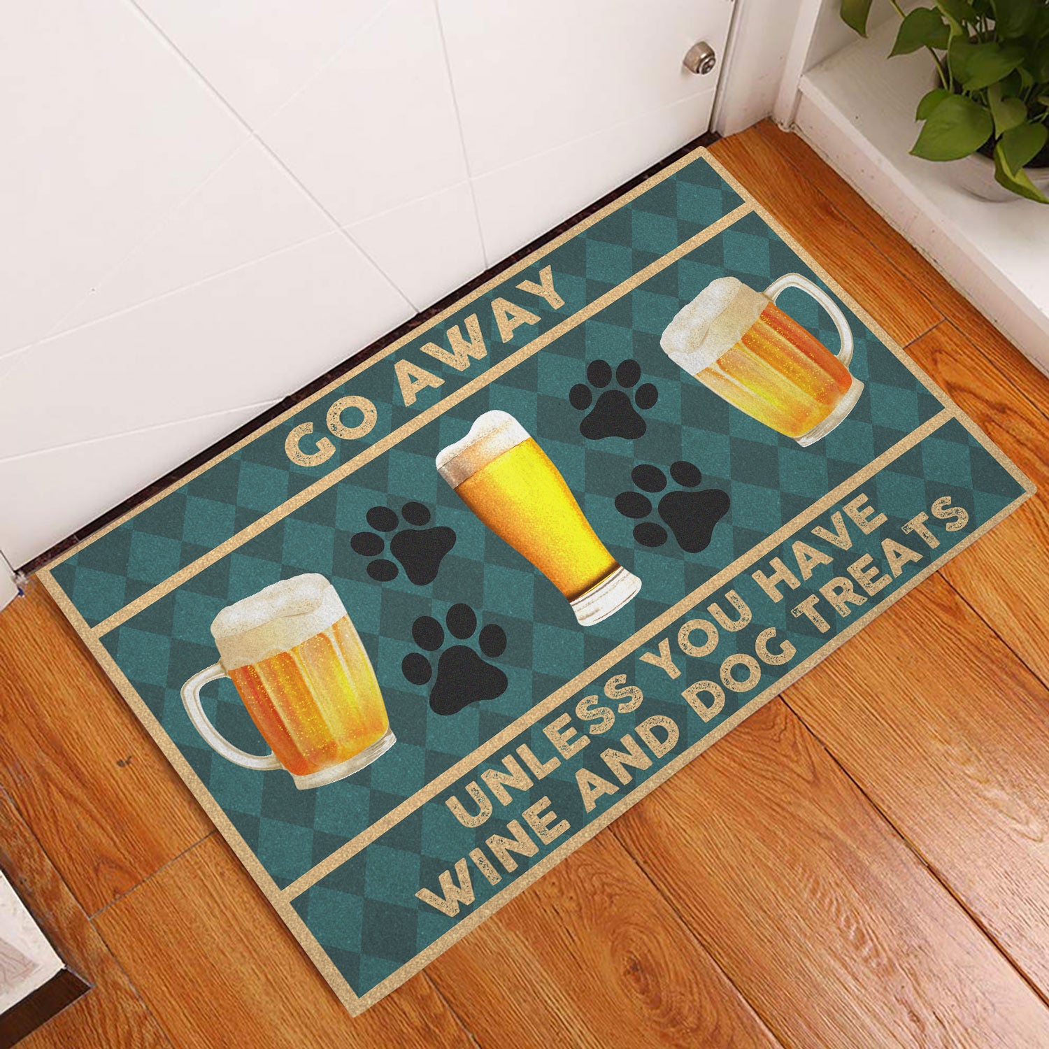 Ohaprints-Doormat-Outdoor-Indoor-Go-Away-Unless-You-Have-Beer-And-Dog-Treats-Funny-Rubber-Door-Mat-237-