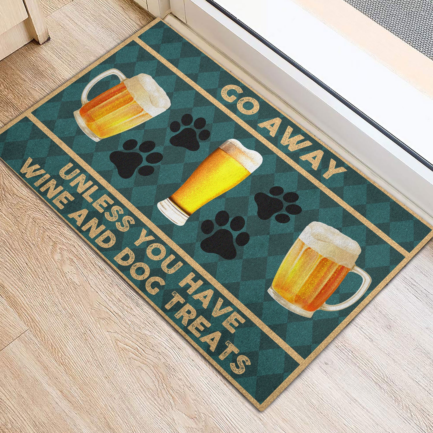 Ohaprints-Doormat-Outdoor-Indoor-Go-Away-Unless-You-Have-Beer-And-Dog-Treats-Funny-Rubber-Door-Mat-237-