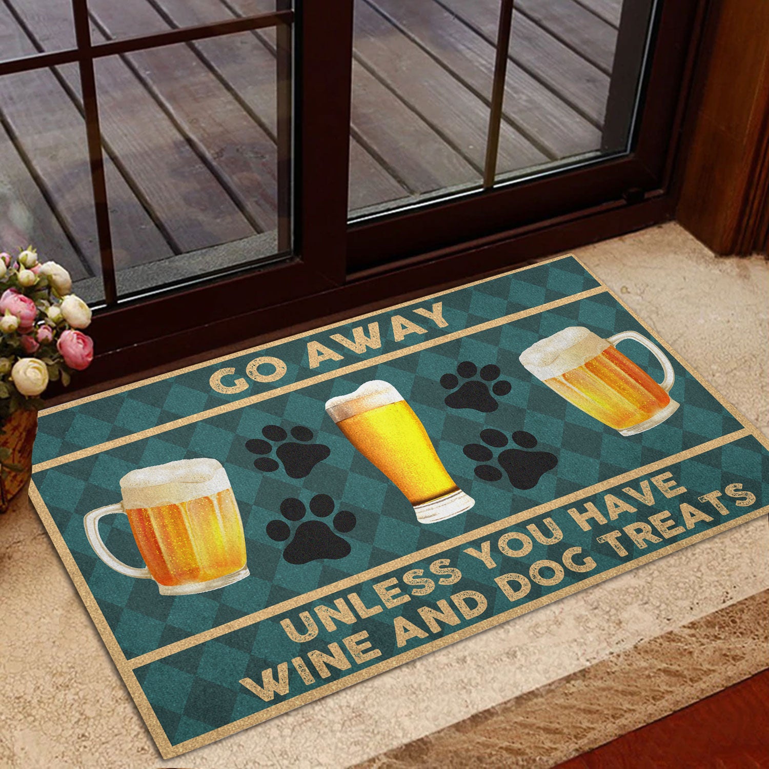 Ohaprints-Doormat-Outdoor-Indoor-Go-Away-Unless-You-Have-Beer-And-Dog-Treats-Funny-Rubber-Door-Mat-237-