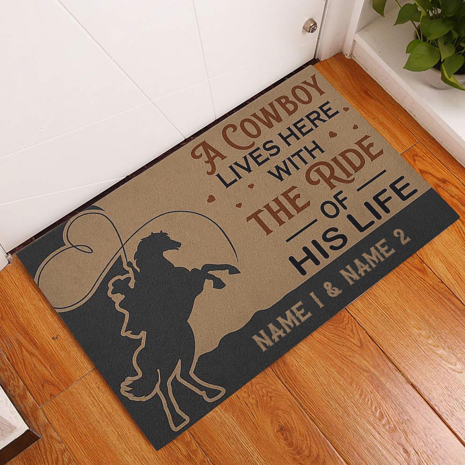 Ohaprints-Doormat-Outdoor-Indoor-A-Cowboy-Lives-Here-With-The-Ride-Of-His-Life-Custom-Personalized-Name-Rubber-Door-Mat-430-