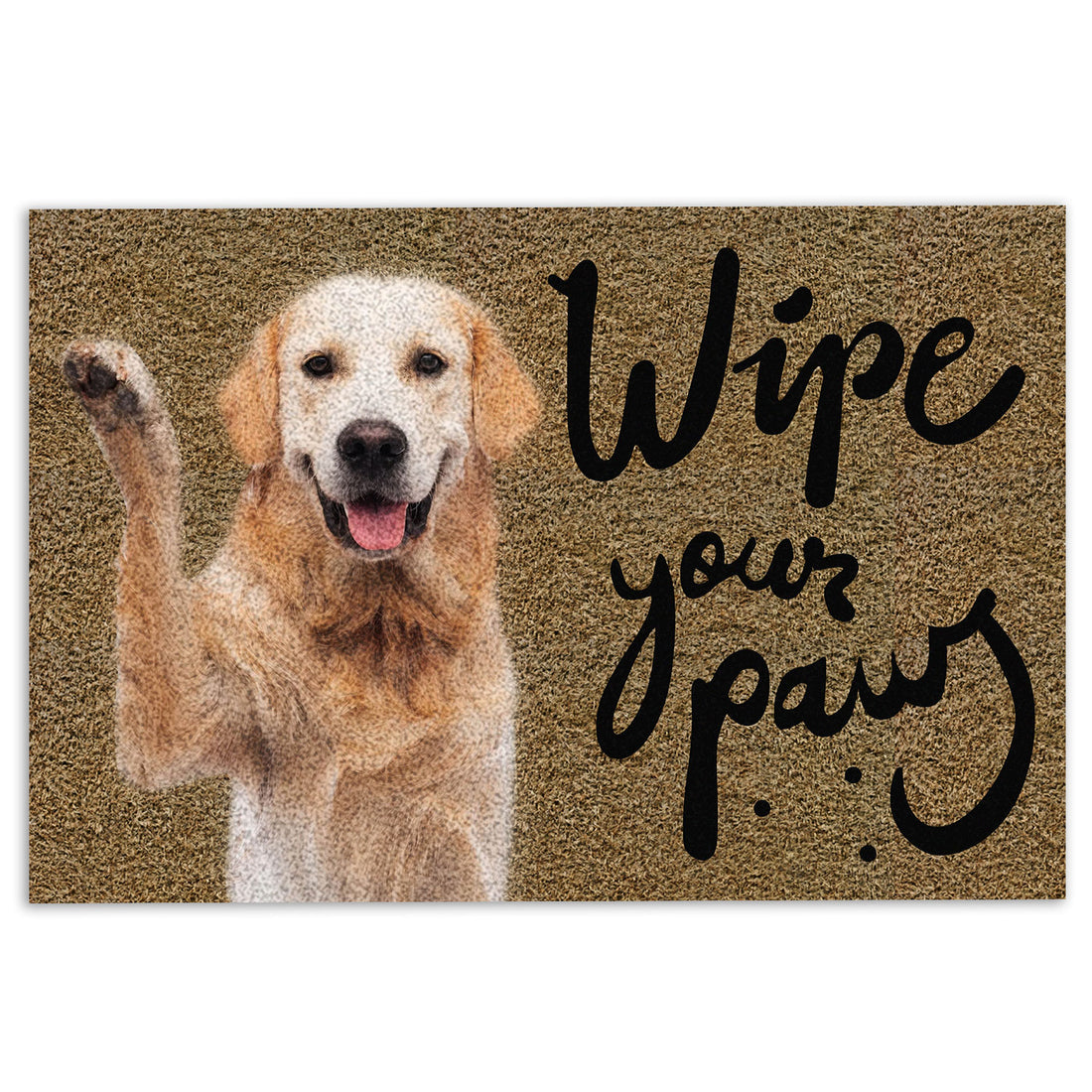 Ohaprints-Doormat-Outdoor-Indoor-Wipe-Your-Paws-Golden-Retriever-Dog-Puppy-Gift-For-Dog-Lover-Rubber-Door-Mat-299-18'' x 30''