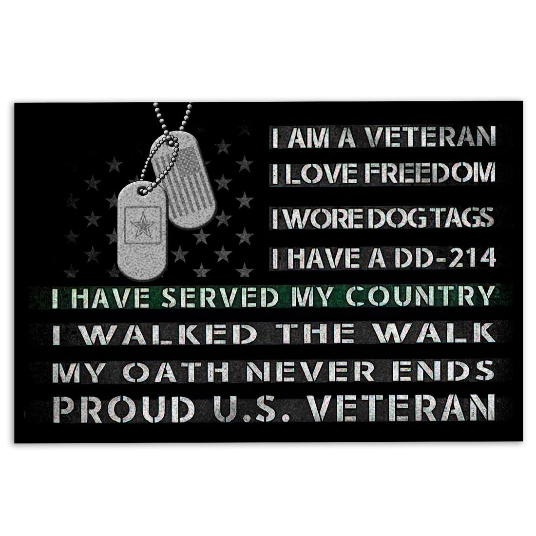 Ohaprints-Doormat-Outdoor-Indoor-Veteran-Proud-US-Veteran-Dd-214-Rubber-Door-Mat-215-18'' x 30''