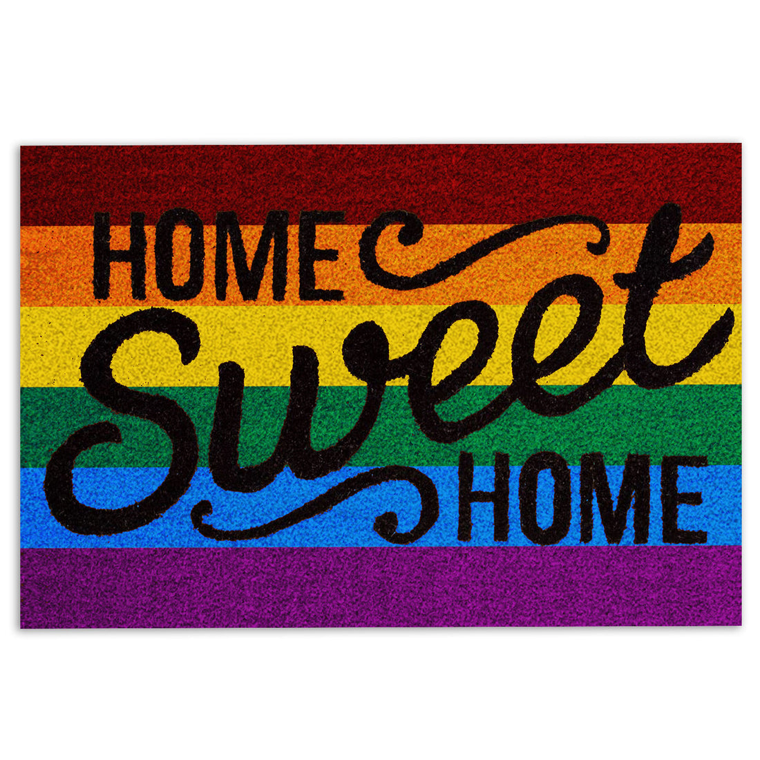 Ohaprints-Doormat-Outdoor-Indoor-Lgbt-Home-Sweet-Home-Pride-Love-Is-Love-Love-Wins-Rainbow-Flag-Rubber-Door-Mat-221-18'' x 30''