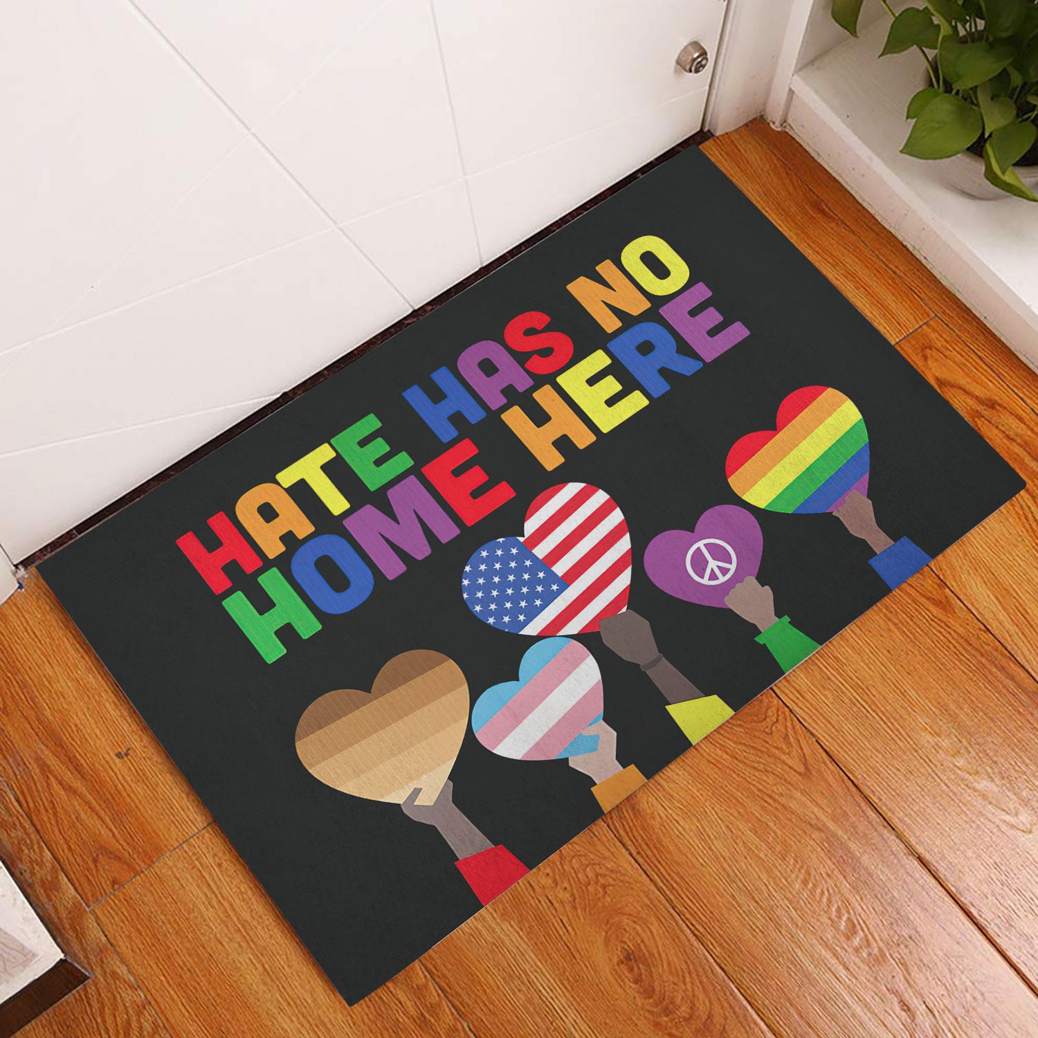 Ohaprints-Doormat-Outdoor-Indoor-Hate-Has-No-Home-Here-Lgbt-Lgbtq-Pride-Love-Is-Love-Equality-Rubber-Door-Mat-230-