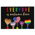 Ohaprints-Doormat-Outdoor-Indoor-Everyone-Is-Welcome-Here-Lgbt-Lgbtq-Pride-Love-Is-Love-Equality-Rubber-Door-Mat-229-18'' x 30''