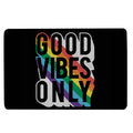 Ohaprints-Doormat-Outdoor-Indoor-Lgbt-Lgbtq-Good-Vibes-Only-Rainbow-Flag-Love-Is-Love-Pride-Rubber-Door-Mat-154-18'' x 30''