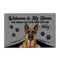 Ohaprints-Doormat-Outdoor-Indoor-German-Shepherd-Dog-Welcome-To-My-Home-Custom-Personalized-Name-Rubber-Door-Mat-312-18'' x 30''