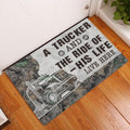 Ohaprints-Doormat-Outdoor-Indoor-A-Trucker-And-The-Ride-Of-His-Life-Live-Here-Gift-For-Couple-Rubber-Door-Mat-454-