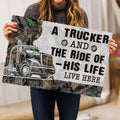 Ohaprints-Doormat-Outdoor-Indoor-A-Trucker-And-The-Ride-Of-His-Life-Live-Here-Gift-For-Couple-Rubber-Door-Mat-454-