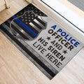 Ohaprints-Doormat-Outdoor-Indoor-A-Police-Officer-And-His-Siren-Live-Here-Gift-For-Couple-Rubber-Door-Mat-316-