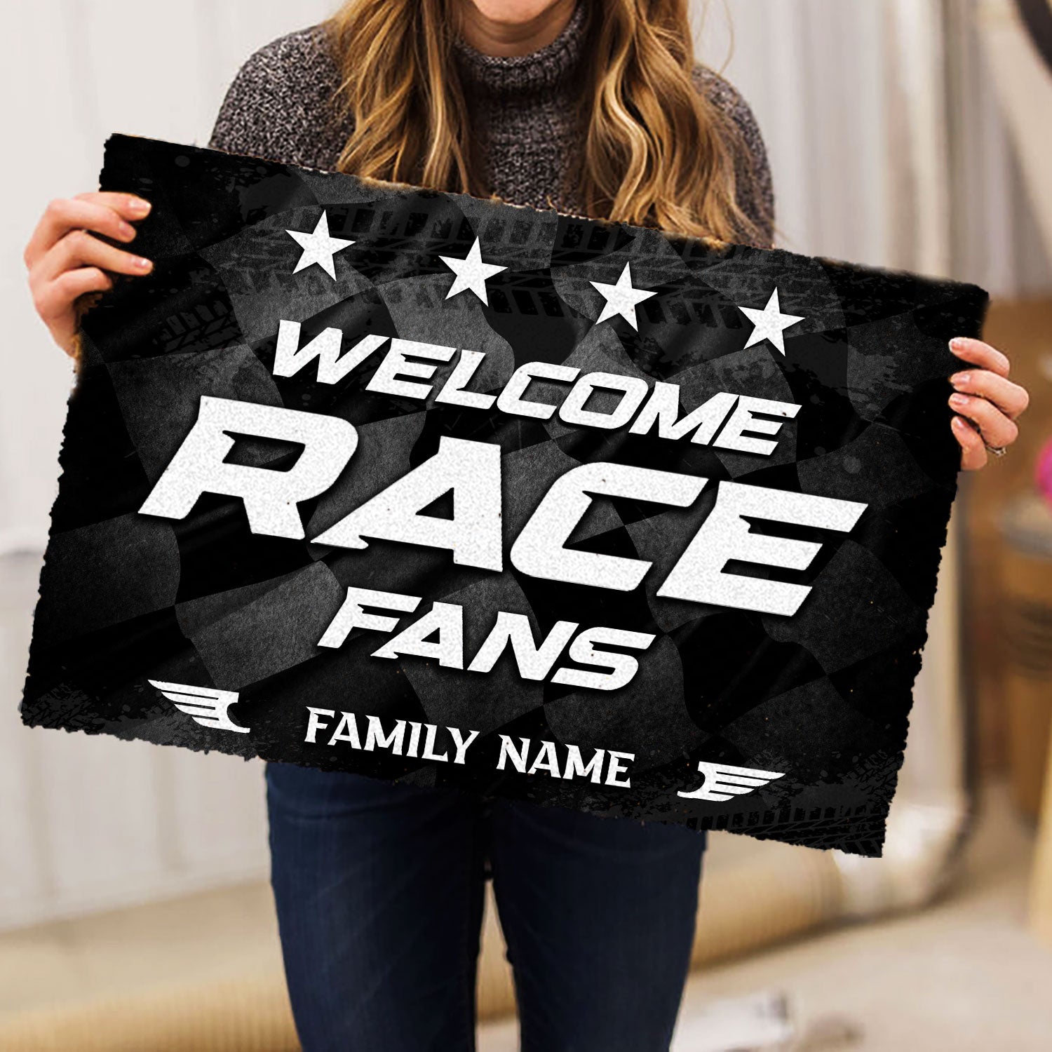 Ohaprints-Doormat-Outdoor-Indoor-Welcome-Race-Fans-Gift-For-Racing-Lover-Custom-Personalized-Name-Rubber-Door-Mat-402-