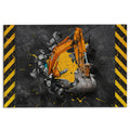 Ohaprints-Doormat-Outdoor-Indoor-Yellow-Excavator-Crack-Pattern-Gift-For-Excavator-Operator-Rubber-Door-Mat-458-18'' x 30''