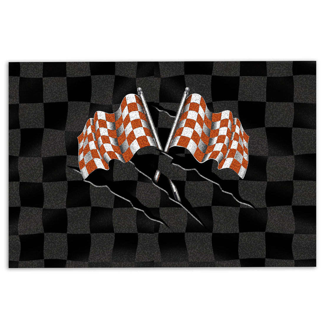 Ohaprints-Doormat-Outdoor-Indoor-Racing-Checkered-Flag-Gift-For-Racer-Racing-Fan-Rubber-Door-Mat-257-18'' x 30''