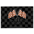 Ohaprints-Doormat-Outdoor-Indoor-Racing-Checkered-Flag-Gift-For-Racer-Racing-Fan-Rubber-Door-Mat-257-18'' x 30''