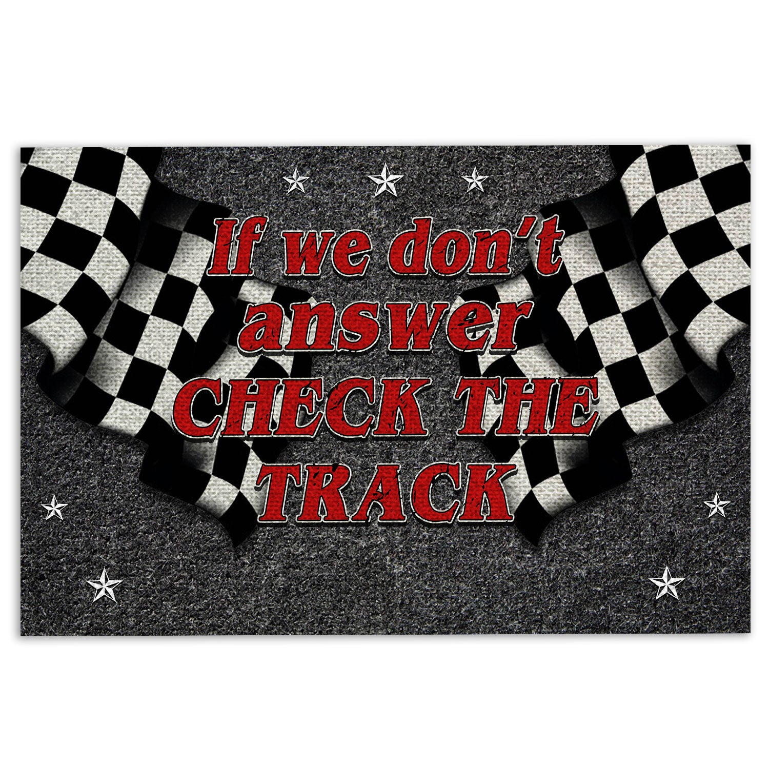 Ohaprints-Doormat-Outdoor-Indoor-Racing-If-We-Don'T-Answer-Check-The-Track-Gift-For-Race-Fan-Rubber-Door-Mat-422-18'' x 30''