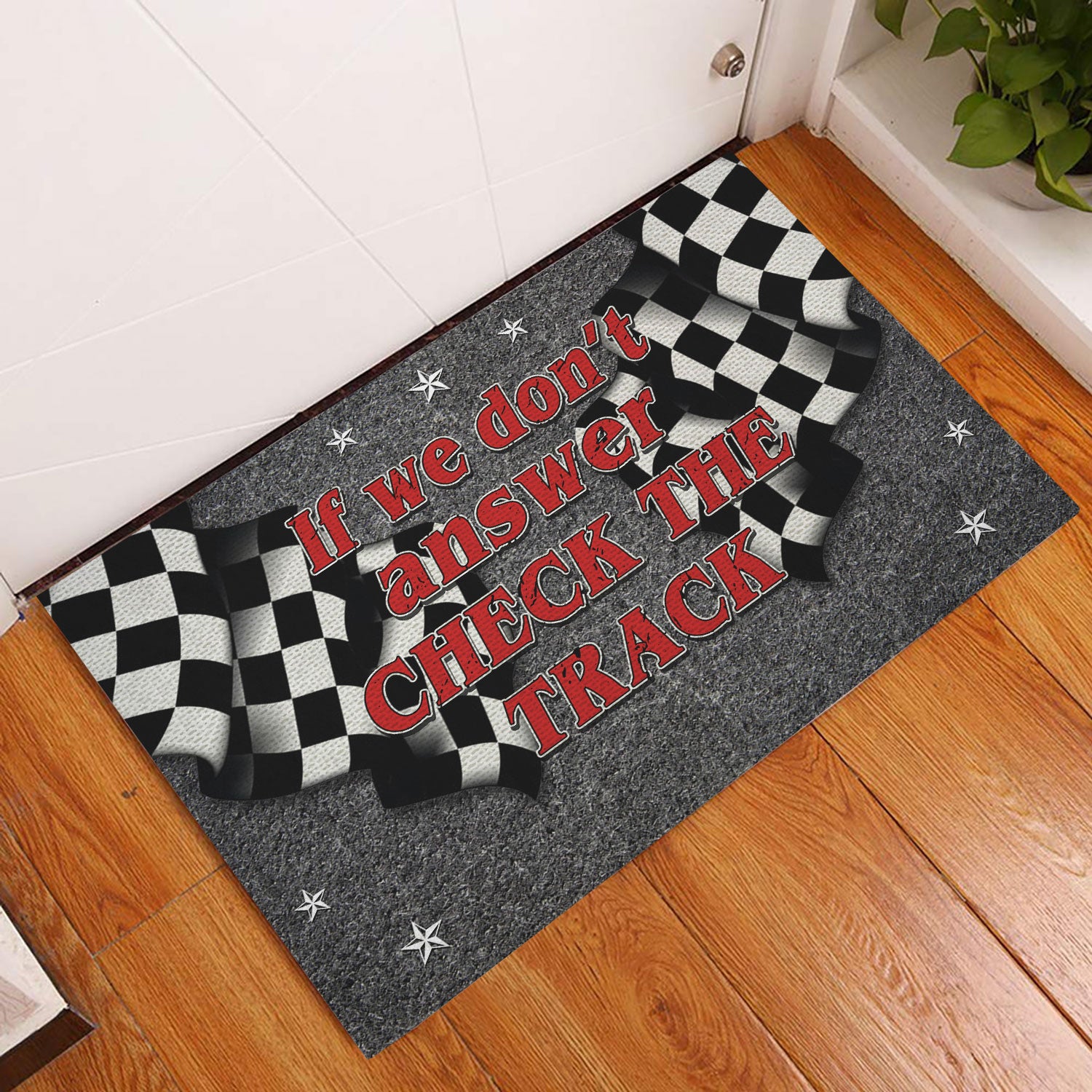 Ohaprints-Doormat-Outdoor-Indoor-Racing-If-We-Don'T-Answer-Check-The-Track-Gift-For-Race-Fan-Rubber-Door-Mat-422-