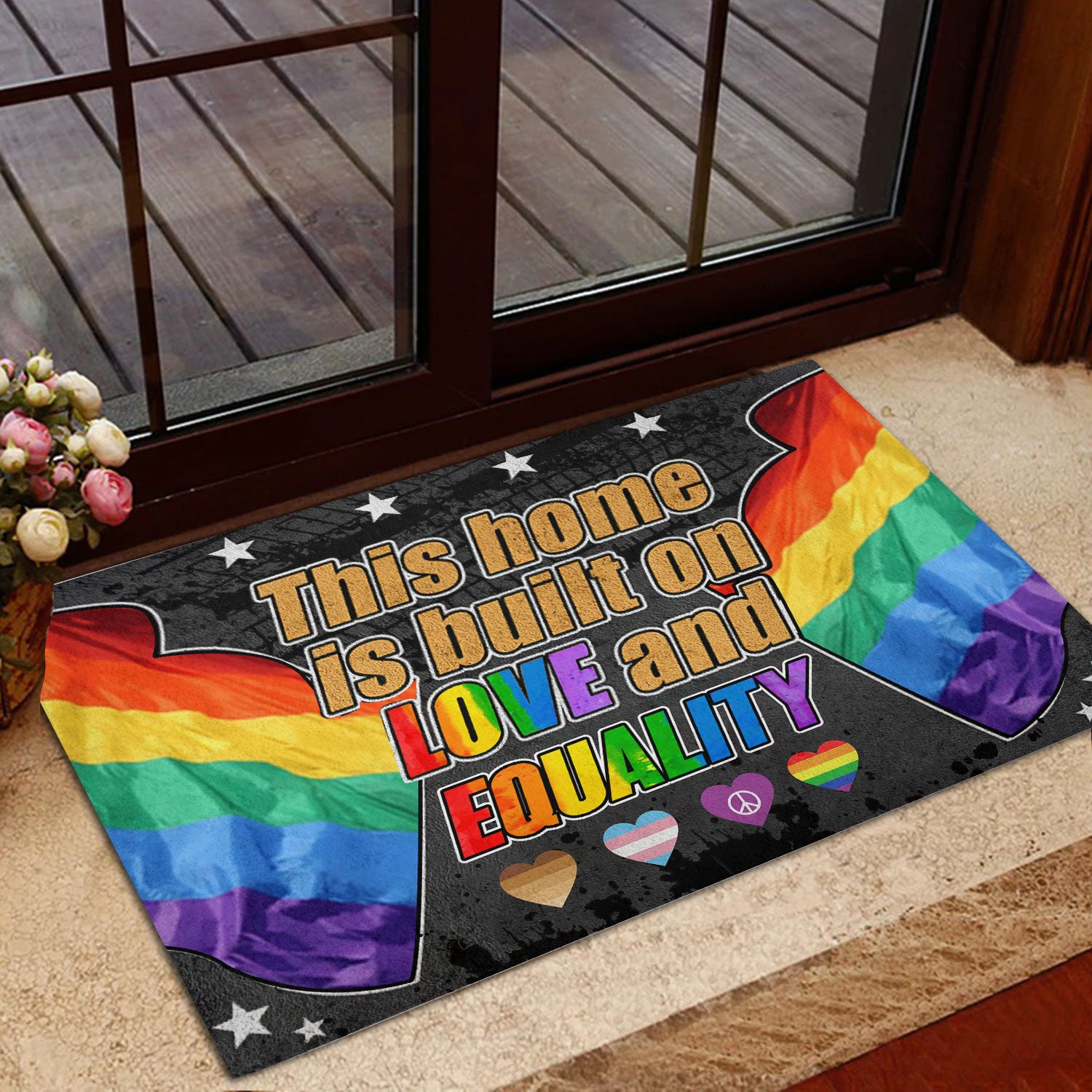 Ohaprints-Doormat-Outdoor-Indoor-Lgbt-Pride-Lgbtq-This-Home-Is-Built-On-Love-And-Equality-Rubber-Door-Mat-258-