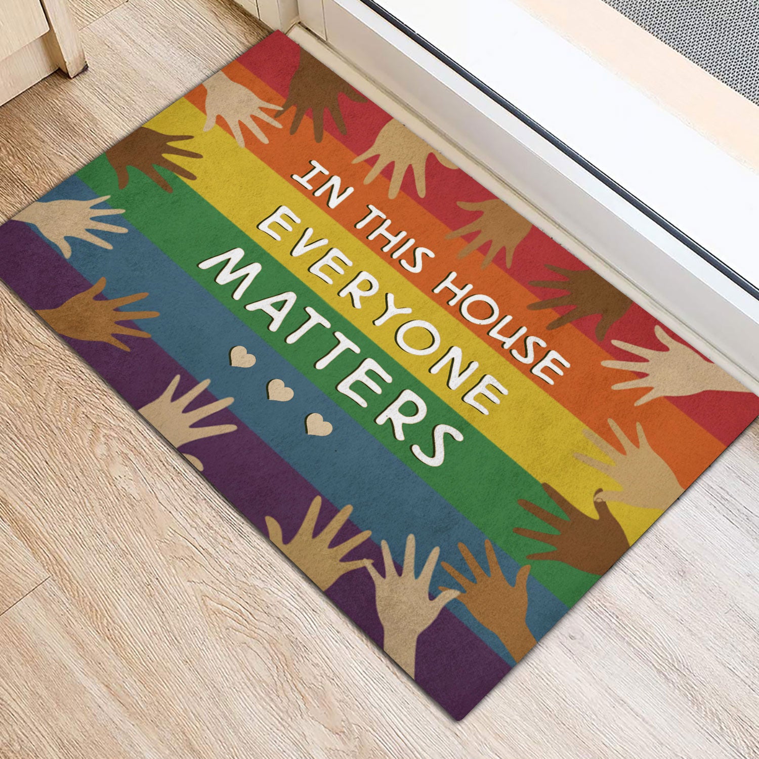 Ohaprints-Doormat-Outdoor-Indoor-In-This-House-Everyone-Matters-Support-Black-Lgbt-Lgbtq-Pride-Rubber-Door-Mat-279-