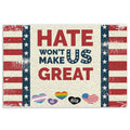 Ohaprints-Doormat-Outdoor-Indoor-Hate-Won'T-Make-Us-Great-American-Flag-Lgbt-Lgbtq-Support-Rubber-Door-Mat-433-18'' x 30''