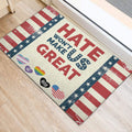 Ohaprints-Doormat-Outdoor-Indoor-Hate-Won'T-Make-Us-Great-American-Flag-Lgbt-Lgbtq-Support-Rubber-Door-Mat-433-