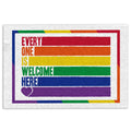 Ohaprints-Doormat-Outdoor-Indoor-Lgbt-Lgbtq-Support-Every-One-Is-Welcome-Here-Love-Pride-Month-Rubber-Door-Mat-347-18'' x 30''