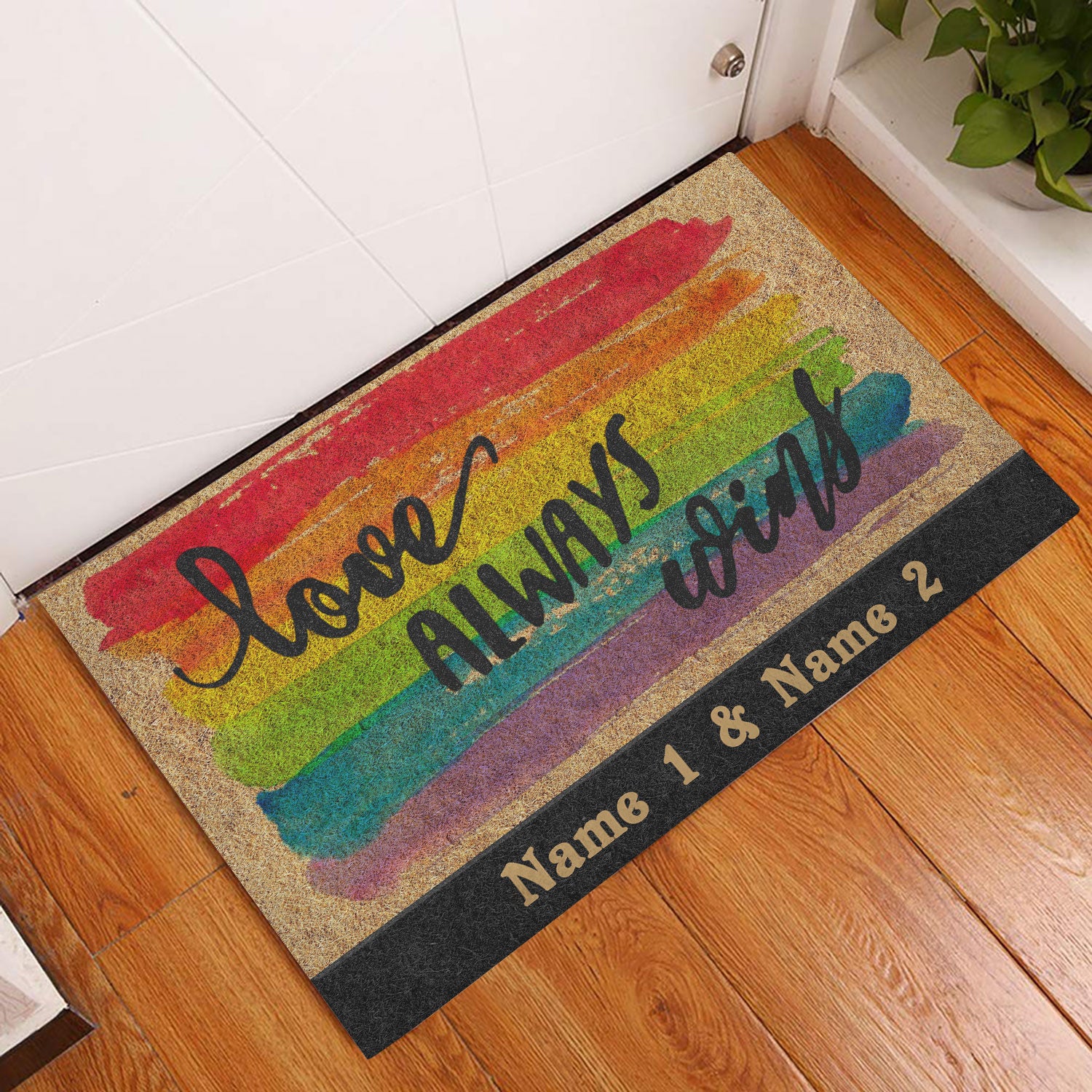 Ohaprints-Doormat-Outdoor-Indoor-Lgbt-Lgbtq-Love-Always-Wins-Pride-Month-Custom-Personalized-Name-Rubber-Door-Mat-368-