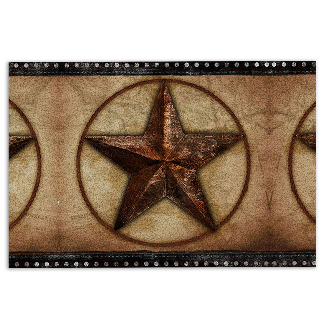 Ohaprints-Doormat-Outdoor-Indoor-Vintage-Texas-Star-Wooden-Pattern-Western-Cowgirl-Cowboy-Rubber-Door-Mat-313-18'' x 30''