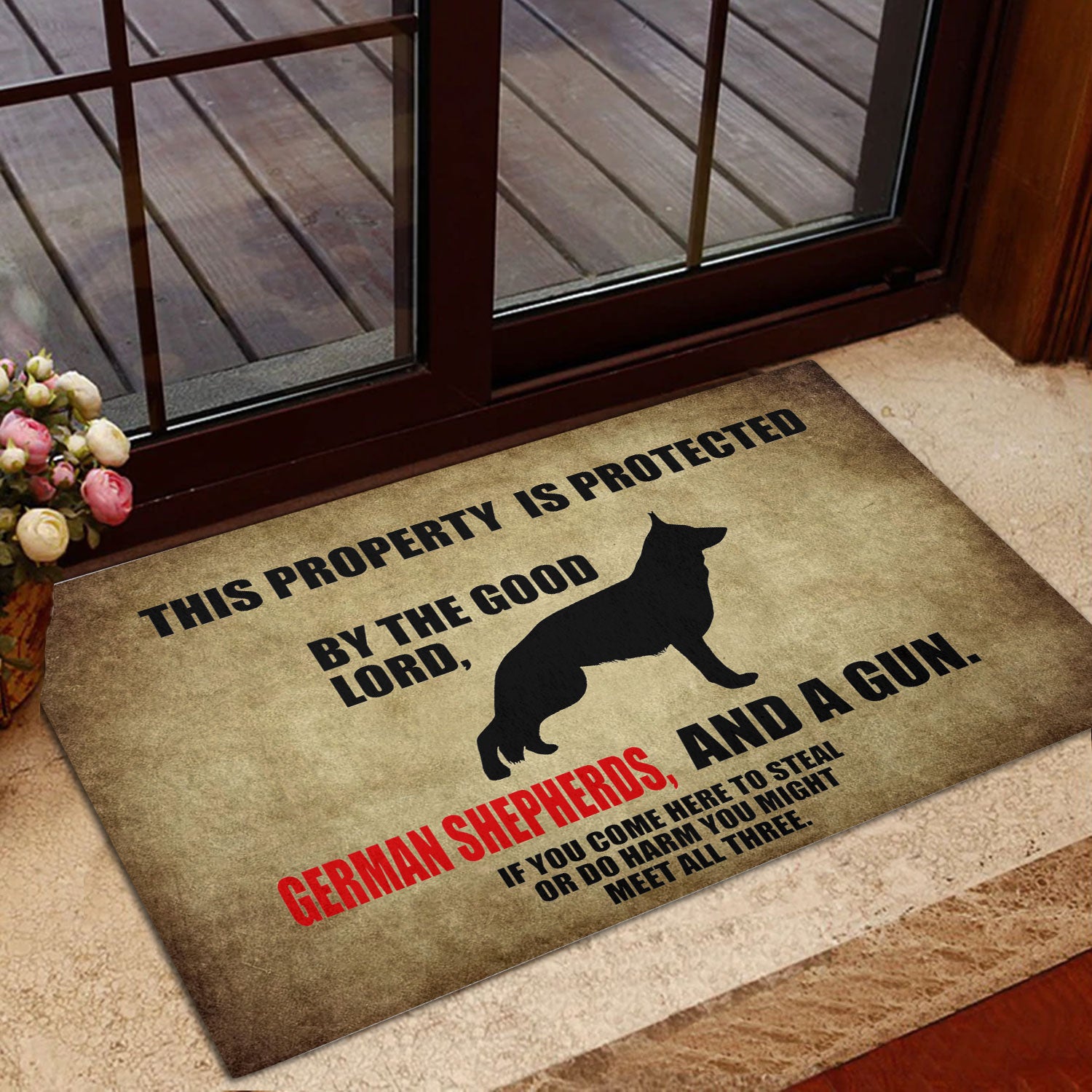 Ohaprints-Doormat-Outdoor-Indoor-This-Property-Is-Protected-By-The-Good-Lord-A-German-Shepherd-Rubber-Door-Mat-226-