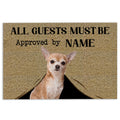 Ohaprints-Doormat-Outdoor-Indoor-All-Guest-Must-Be-Approved-By-Chihuahua-Custom-Personalized-Name-Rubber-Door-Mat-346-18'' x 30''