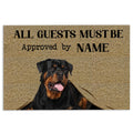 Ohaprints-Doormat-Outdoor-Indoor-All-Guests-Must-Be-Approved-By-Our-Dog-Custom-Personalized-Name-Rubber-Door-Mat-462-18'' x 30''