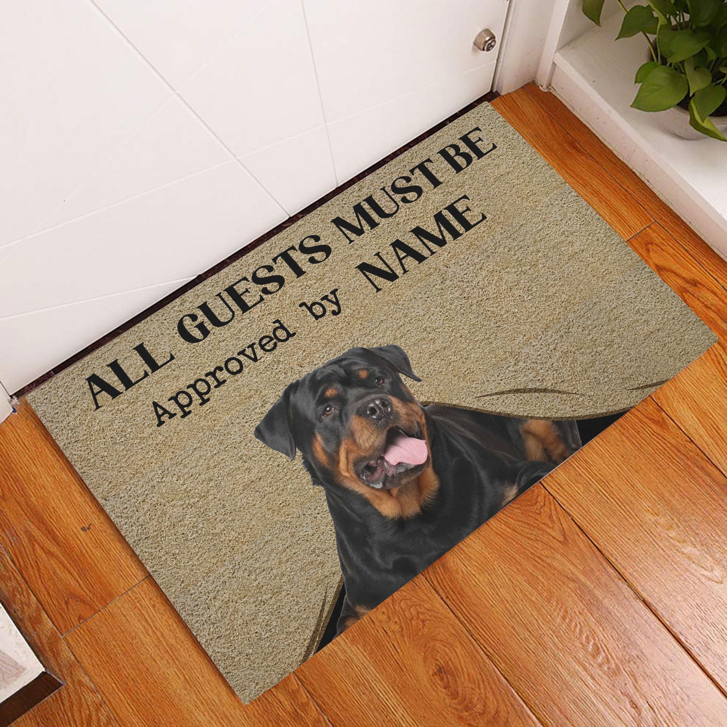 Ohaprints-Doormat-Outdoor-Indoor-All-Guests-Must-Be-Approved-By-Our-Dog-Custom-Personalized-Name-Rubber-Door-Mat-462-