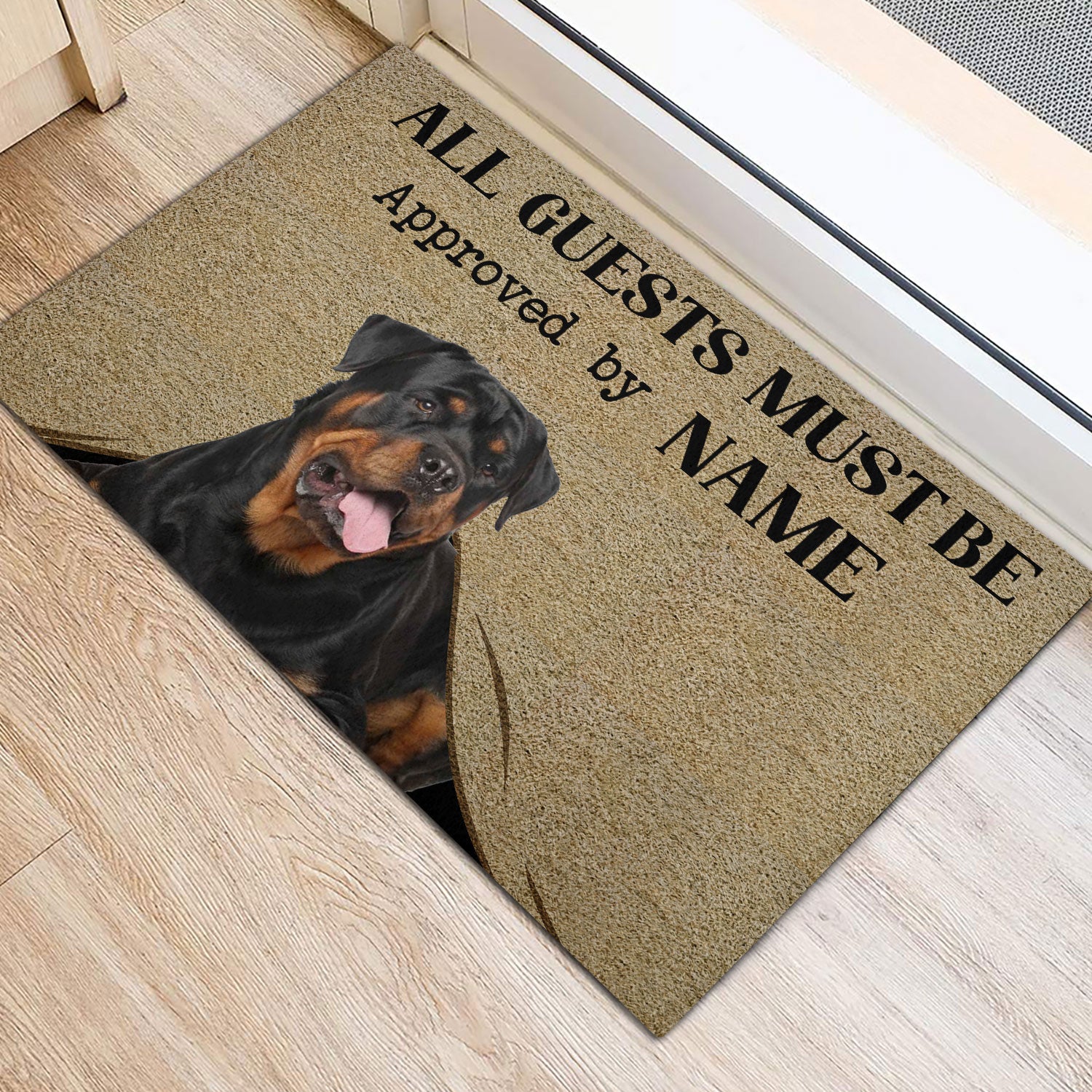 Ohaprints-Doormat-Outdoor-Indoor-All-Guests-Must-Be-Approved-By-Our-Dog-Custom-Personalized-Name-Rubber-Door-Mat-462-