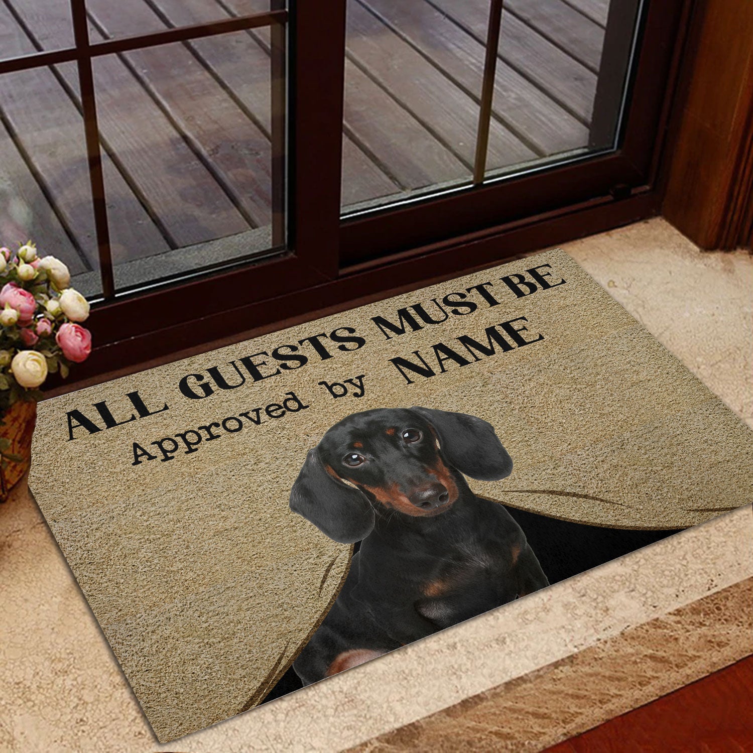 Ohaprints-Doormat-Outdoor-Indoor-All-Guests-Must-Be-Approved-By-Dog-Custom-Personalized-Name-Rubber-Door-Mat-369-