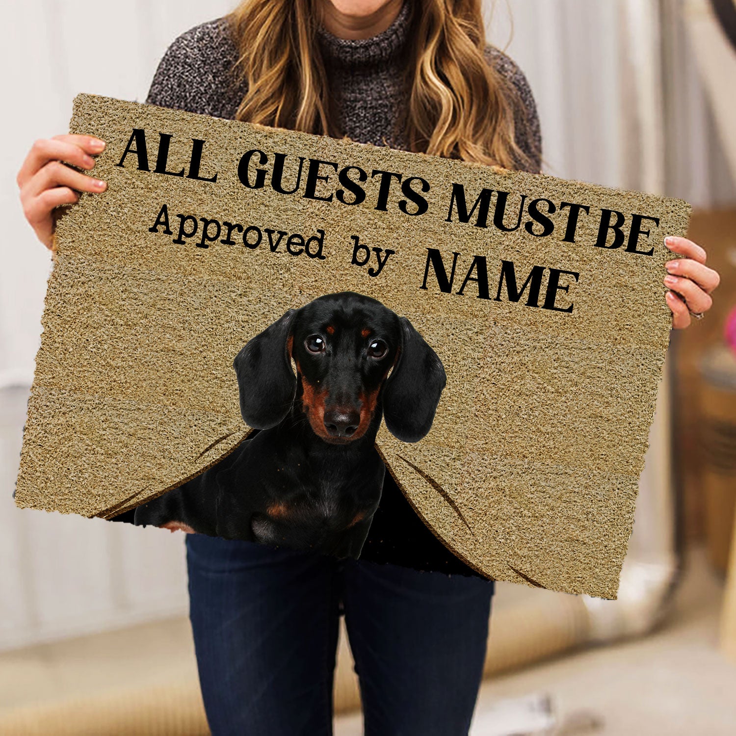 Ohaprints-Doormat-Outdoor-Indoor-All-Guests-Must-Be-Approved-By-Dog-Custom-Personalized-Name-Rubber-Door-Mat-369-