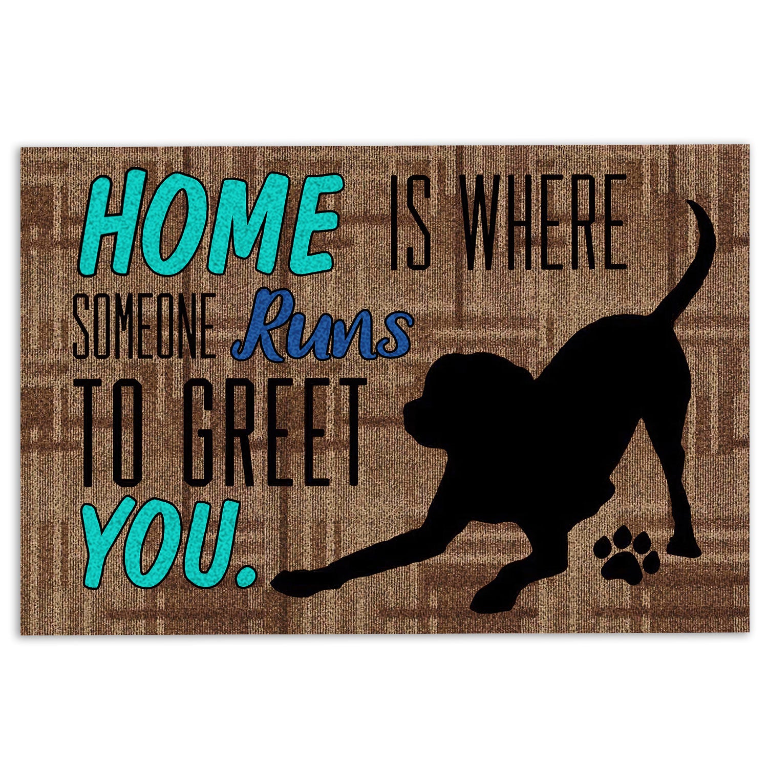 Ohaprints-Doormat-Outdoor-Indoor-Home-Is-Where-Someone-Runs-To-Greet-You-Pitbull-Terrier-Dog-Rubber-Door-Mat-350-18'' x 30''