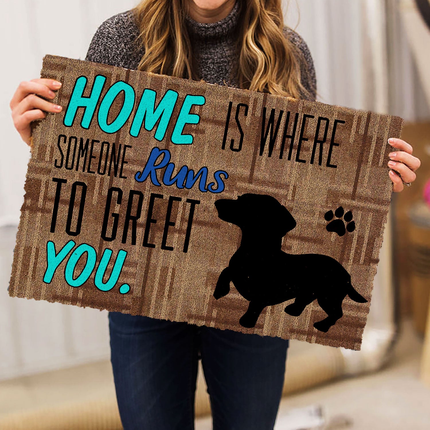 Ohaprints-Doormat-Outdoor-Indoor-Home-Is-Where-Someone-Runs-To-Greet-You-Dachshund-Weiner-Doxie-Rubber-Door-Mat-319-