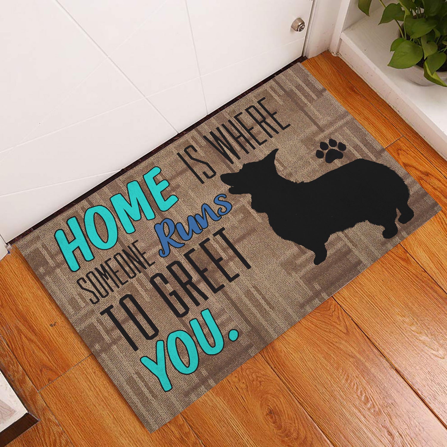 Ohaprints-Doormat-Outdoor-Indoor-Home-Is-Where-Someone-Runs-To-Greet-You-Corgi-Gift-For-Dog-Lover-Rubber-Door-Mat-374-