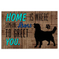 Ohaprints-Doormat-Outdoor-Indoor-Home-Is-Where-Someone-Runs-To-Greet-You-Golden-Retriever-Dog-Rubber-Door-Mat-403-18'' x 30''