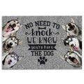 Ohaprints-Doormat-Outdoor-Indoor-Siberian-Husky-Sibir-Dog-No-Need-To-Knock-We-Know-You'Re-Here-Rubber-Door-Mat-291-18'' x 30''