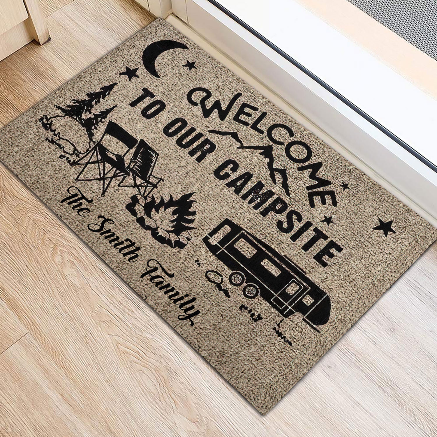 Ohaprints-Doormat-Outdoor-Indoor-Welcome-To-Our-Campsite-Camping-Custom-Personalized-Name-Rubber-Door-Mat-227-