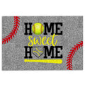 Ohaprints-Doormat-Outdoor-Indoor-Softball-Home-Sweet-Home-Gift-For-Sports-Family-Sport-Lover-Rubber-Door-Mat-324-18'' x 30''