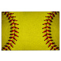 Ohaprints-Doormat-Outdoor-Indoor-Softball-Ball-Pattern-Gift-For-Sports-Family-Sport-Lover-Rubber-Door-Mat-414-18'' x 30''