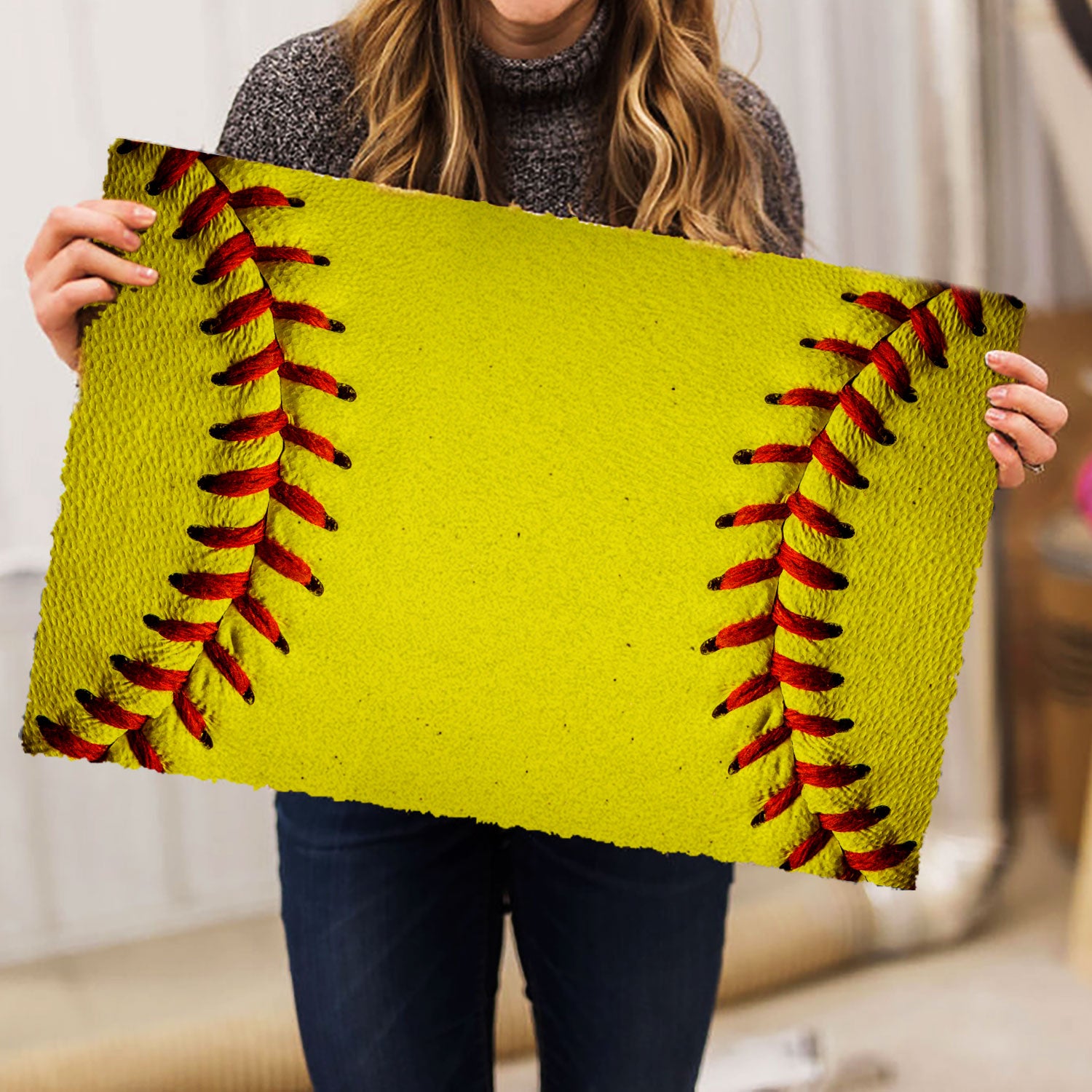 Ohaprints-Doormat-Outdoor-Indoor-Softball-Ball-Pattern-Gift-For-Sports-Family-Sport-Lover-Rubber-Door-Mat-414-