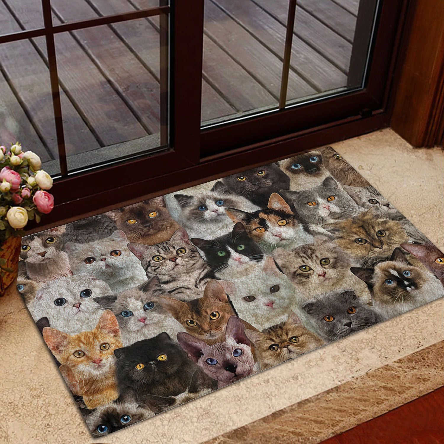 Ohaprints-Doormat-Outdoor-Indoor-Funny-Cute-Cat-A-Bunch-Of-Cats-Kitten-Hope-You-Like-Cats-Rubber-Door-Mat-464-