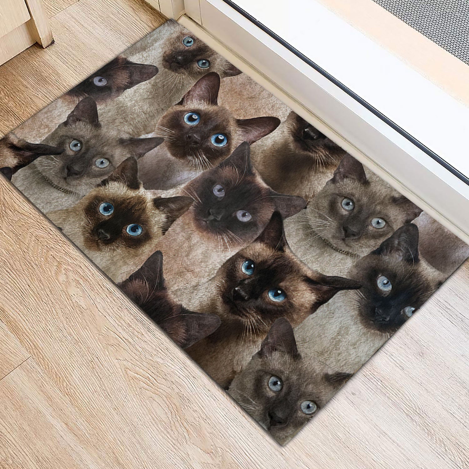 Ohaprints-Doormat-Outdoor-Indoor-Funny-Cute-A-Bunch-Of-Siamese-Cats-Kitten-Hope-You-Like-Cats-Rubber-Door-Mat-366-